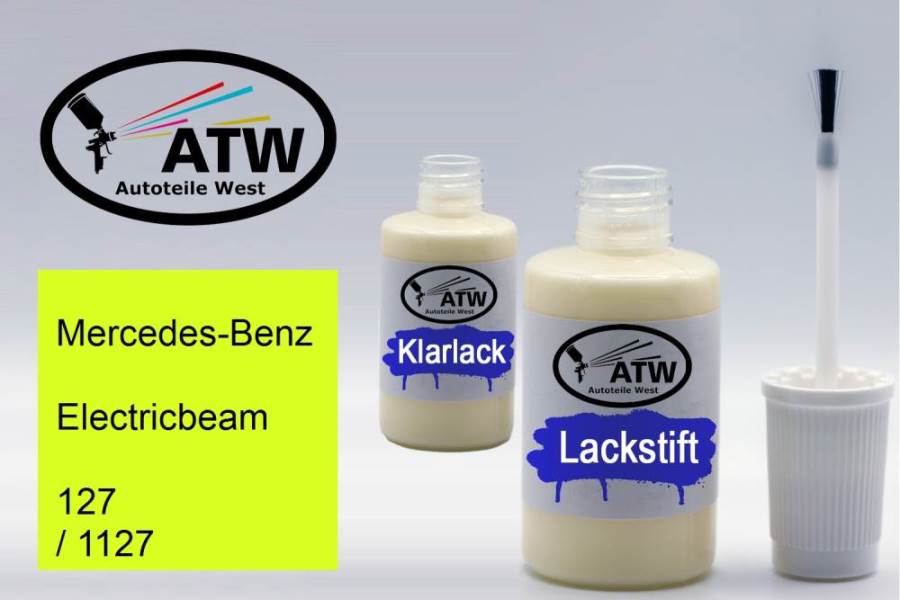 Mercedes-Benz, Electricbeam, 127 / 1127: 20ml Lackstift + 20ml Klarlack - Set, von ATW Autoteile West.